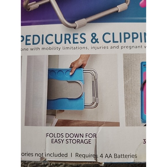 Salon Step Beauty Footrest for  At-Home Pedicures LED Magnifier Drying Fan - Picture 10 of 11